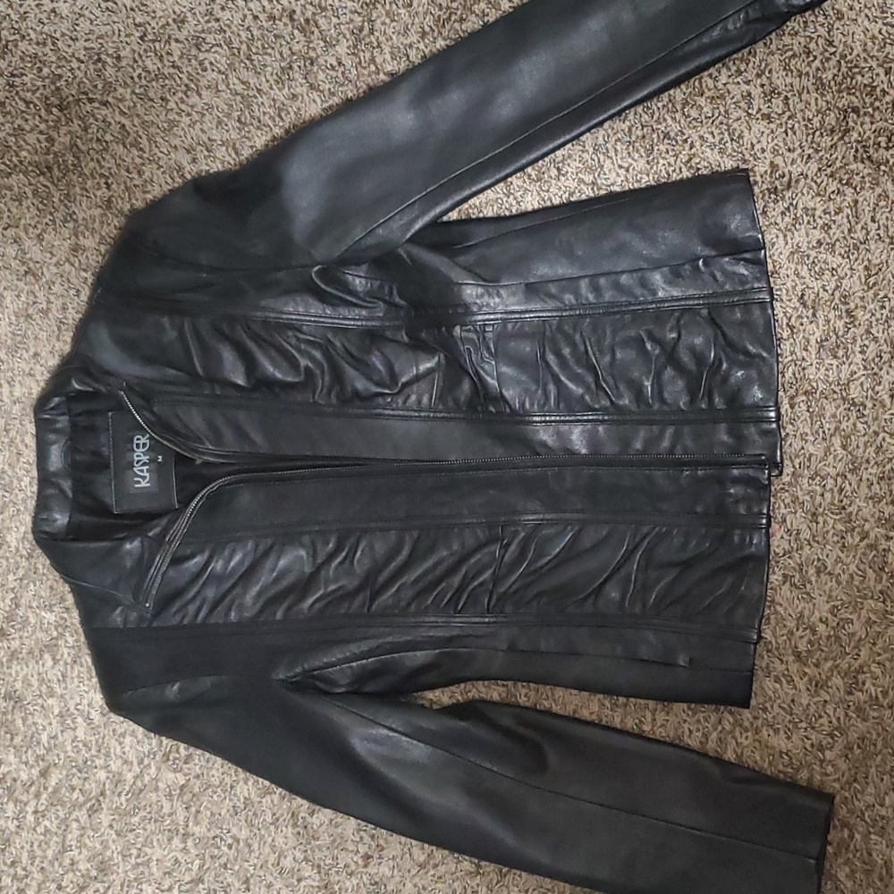 Kasper leather jacket size M